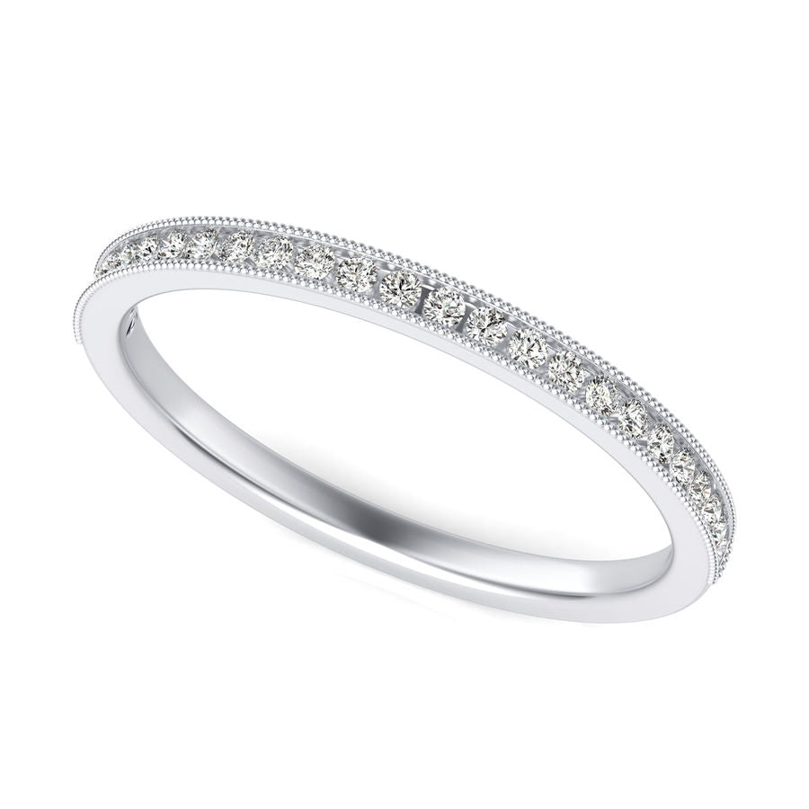 Channel Half Eternity Band - Jewelry Exchange Center
