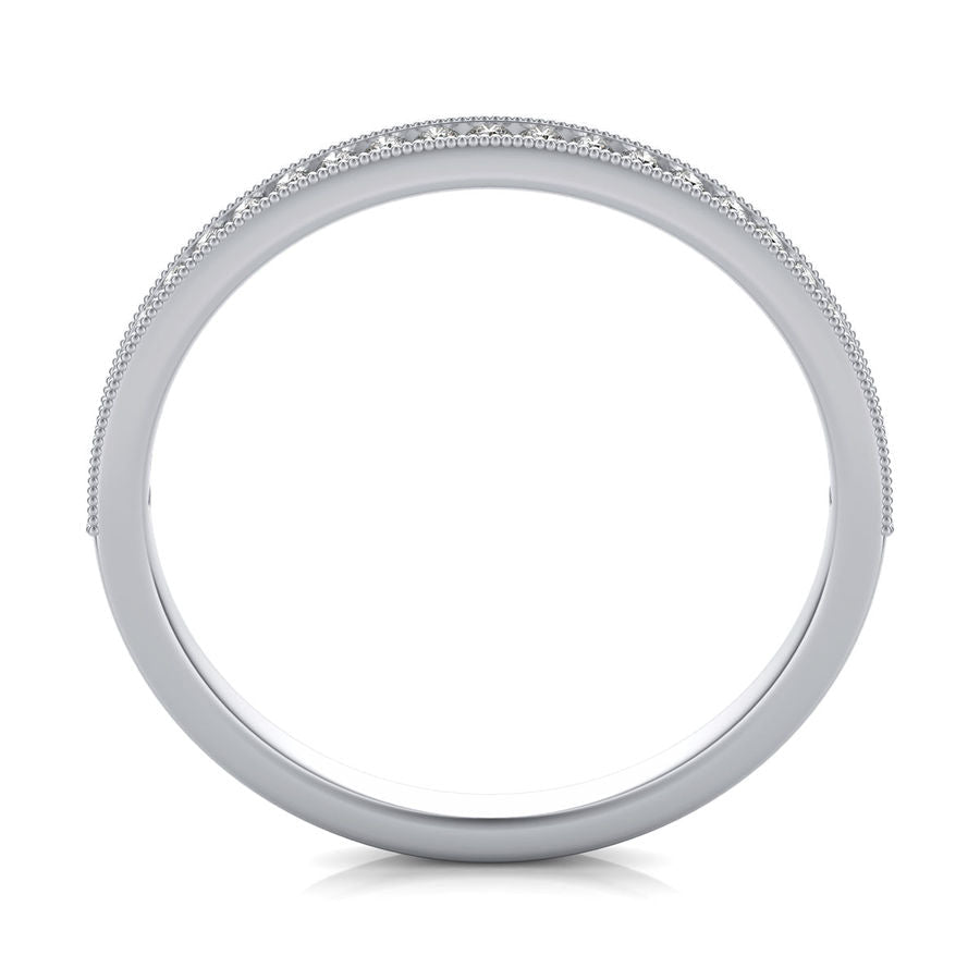 Channel Half Eternity Band - Jewelry Exchange Center