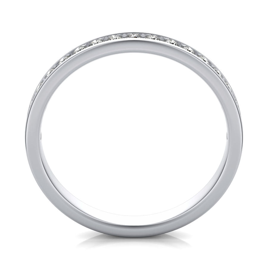 Channel Half Eternity Band - Jewelry Exchange Center