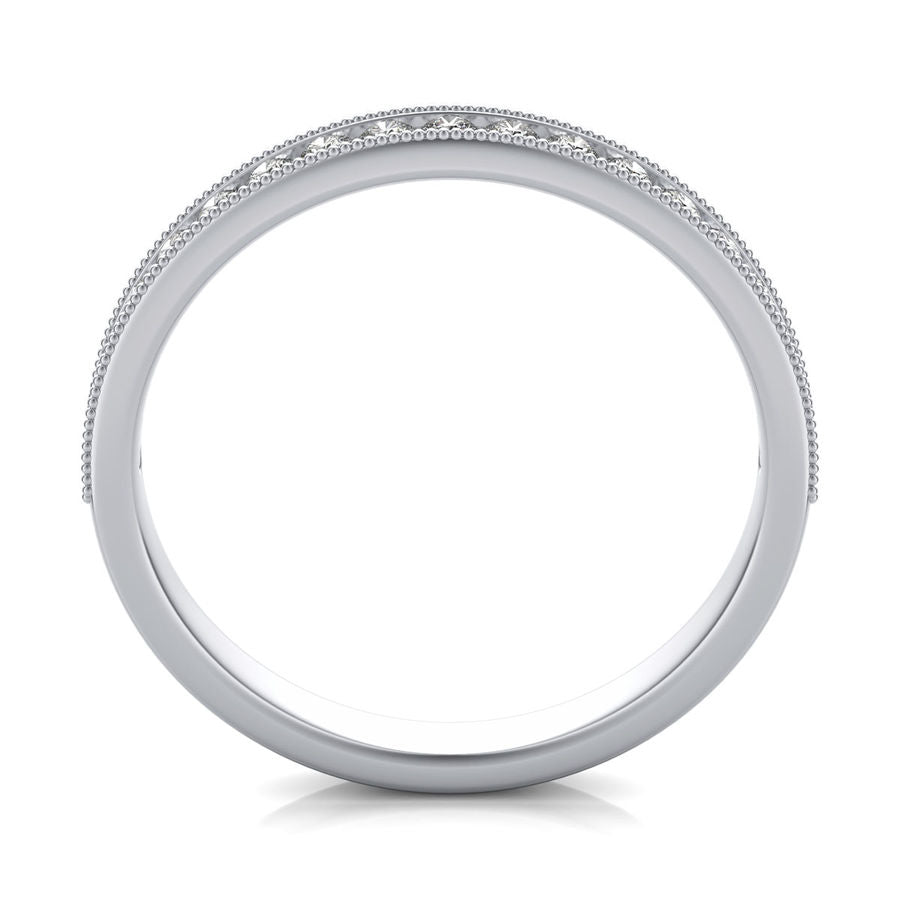 Channel Half Eternity Band - Jewelry Exchange Center