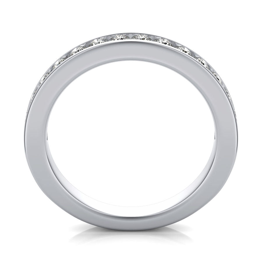 Channel Half Eternity Band - Jewelry Exchange Center