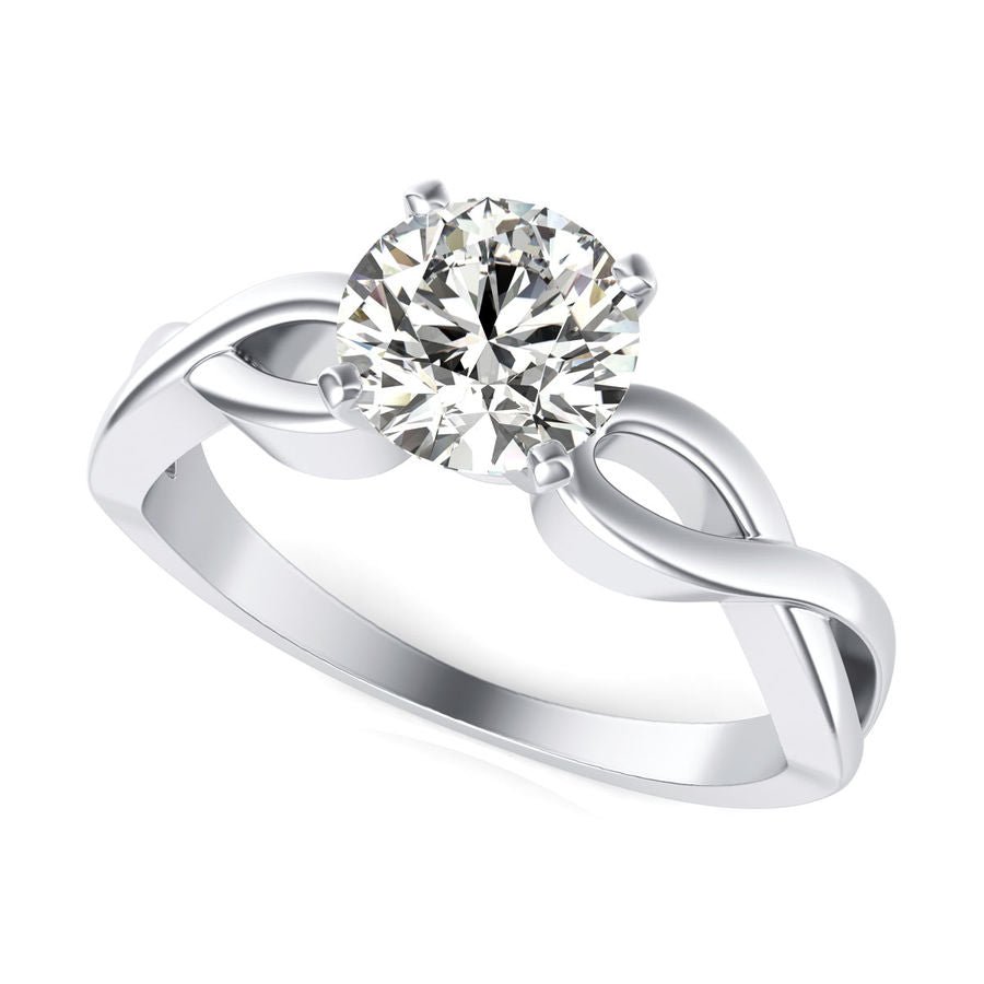 Twist Engagement Ring - Jewelry Exchange Center