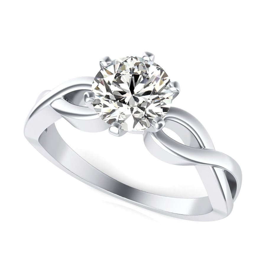 Twist Engagement Ring - Jewelry Exchange Center