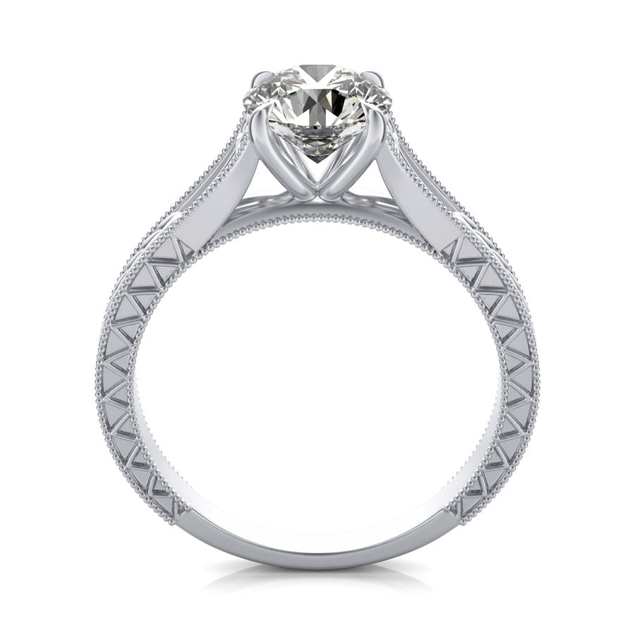 Victoria Cathedral Solitaire Engagement Ring - Jewelry Exchange Center