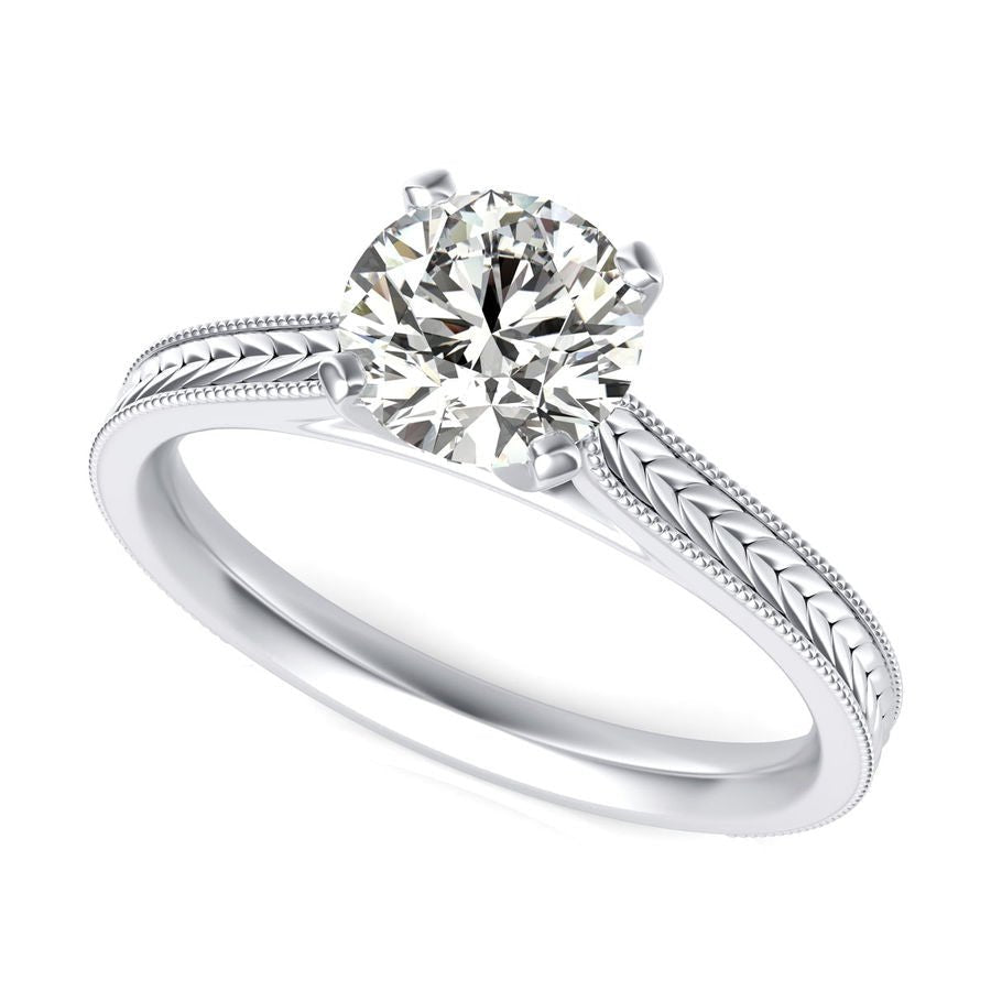 Victoria Cathedral Solitaire Engagement Ring - Jewelry Exchange Center