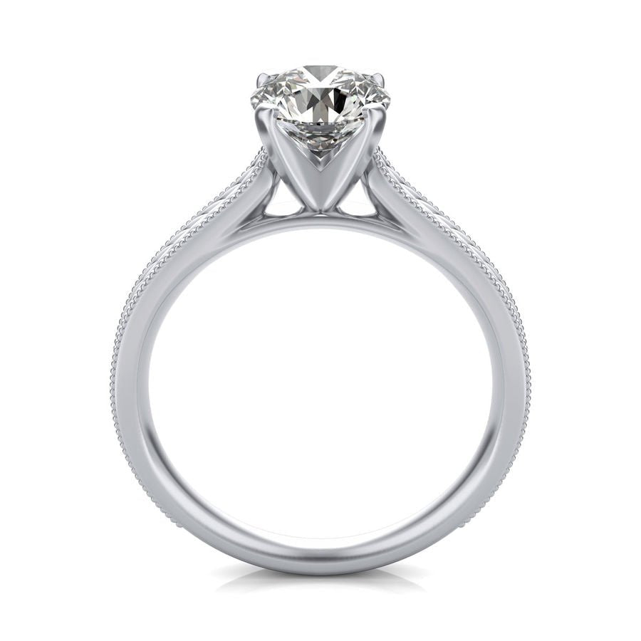 Victoria Cathedral Solitaire Engagement Ring - Jewelry Exchange Center