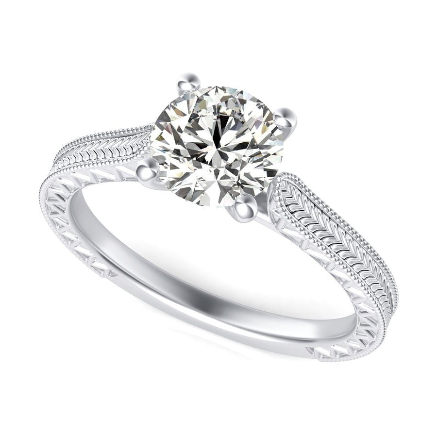 Victoria Cathedral Solitaire Engagement Ring - Jewelry Exchange Center