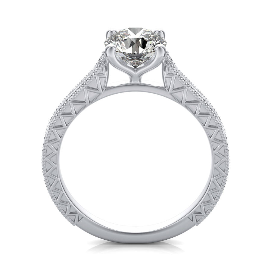 Victoria Cathedral Solitaire Engagement Ring - Jewelry Exchange Center