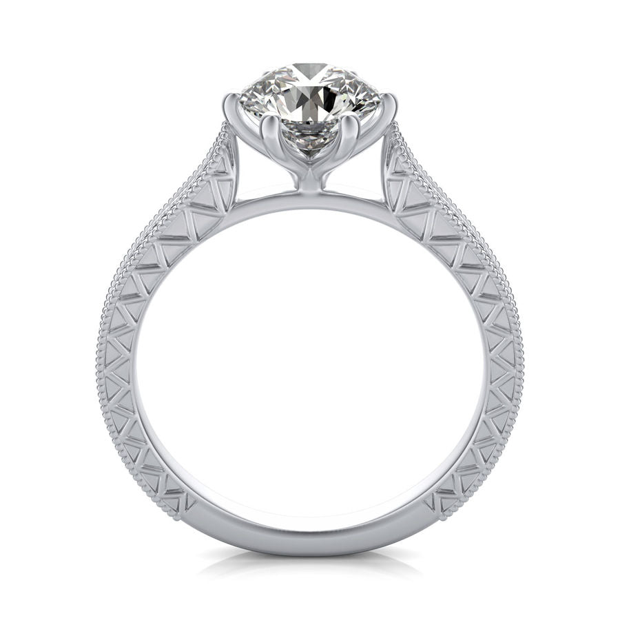 Victoria Cathedral Solitaire Engagement Ring - Jewelry Exchange Center