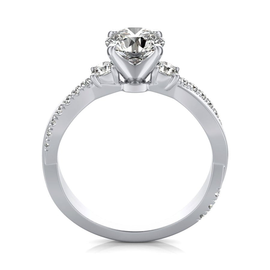 Three Stone Engagement - Jewelry Exchange Center