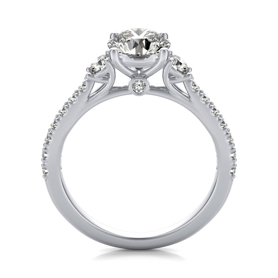 Three Stone Engagement - Jewelry Exchange Center