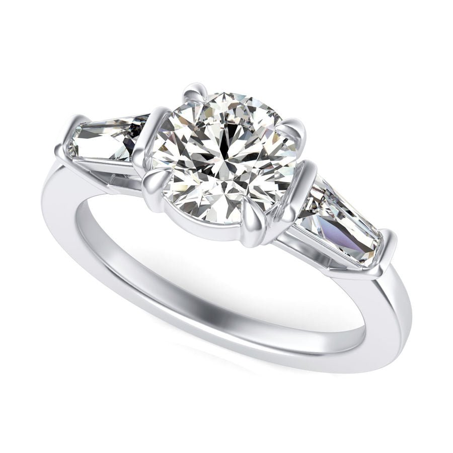 Three Stone Engagement - Jewelry Exchange Center