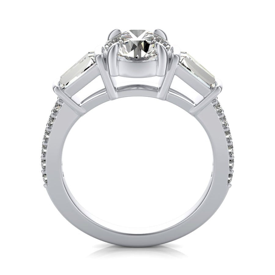 Three Stone Engagement - Jewelry Exchange Center