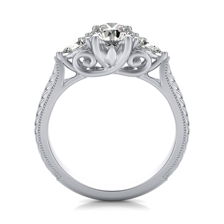 Three Stone Engagement - Jewelry Exchange Center