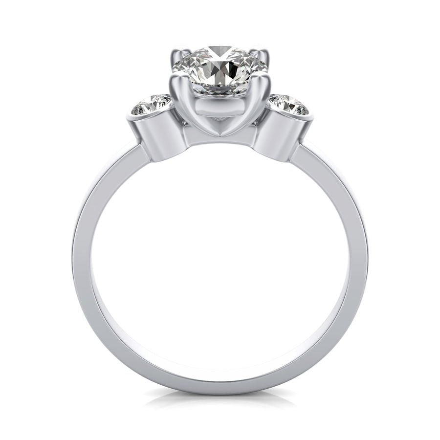 Three Stone Engagement - Jewelry Exchange Center