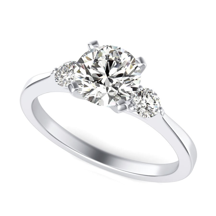Three Stone Engagement - Jewelry Exchange Center