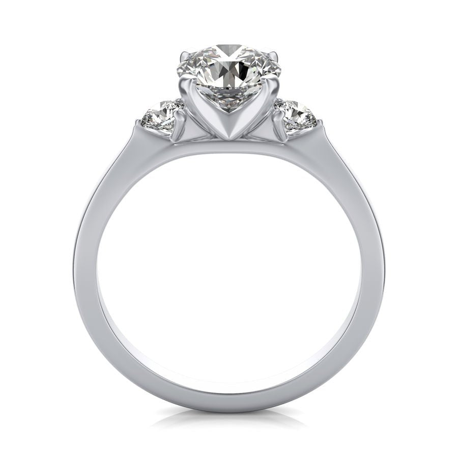 Three Stone Engagement - Jewelry Exchange Center