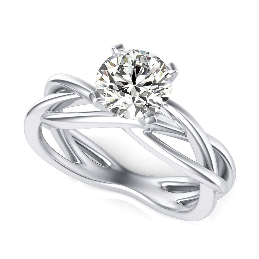 Twist Engagement Ring - Jewelry Exchange Center