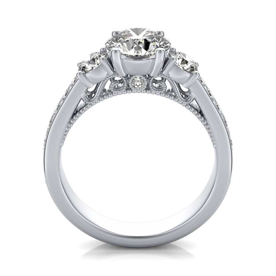 Three Stone Engagement - Jewelry Exchange Center