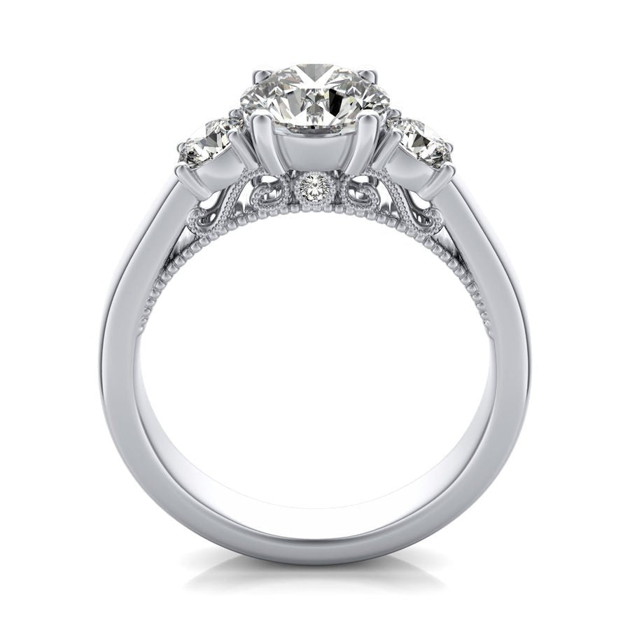 Three Stone Engagement - Jewelry Exchange Center