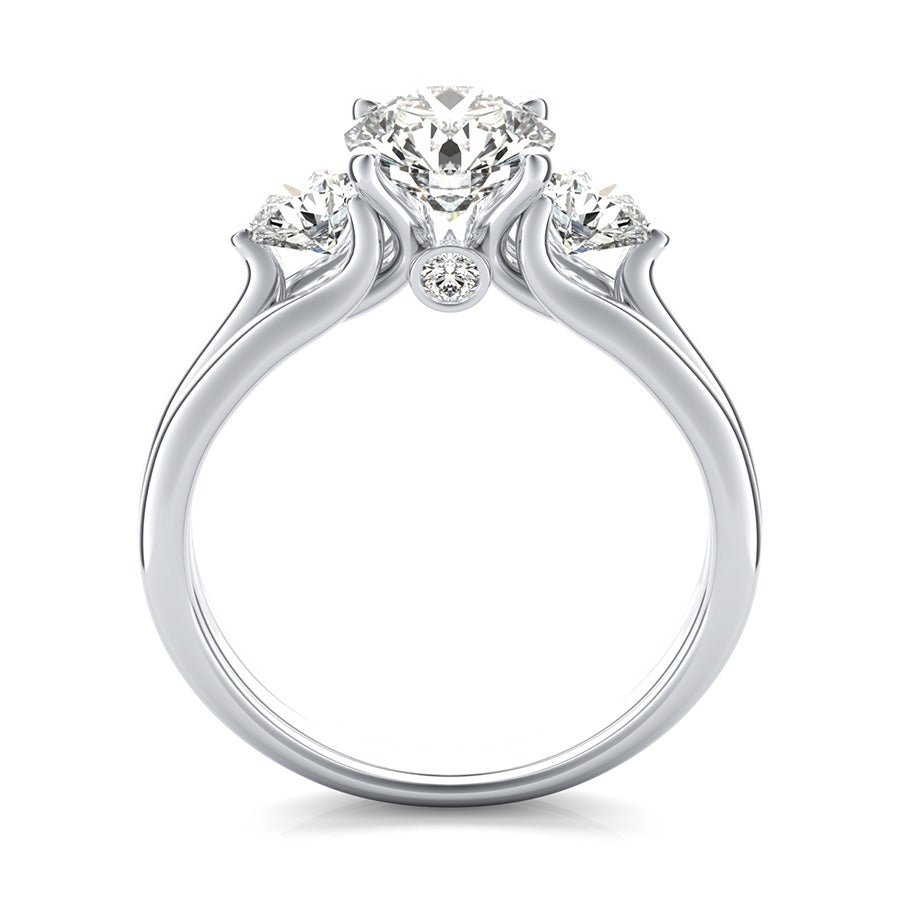 Hartine Three Stone Engagement Ring - Jewelry Exchange Center