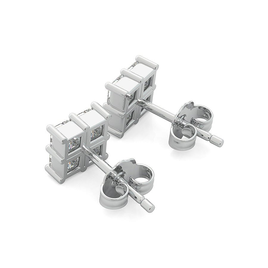 0.75 Ct. T.W. Cluster Stud Earrings - Jewelry Exchange Center