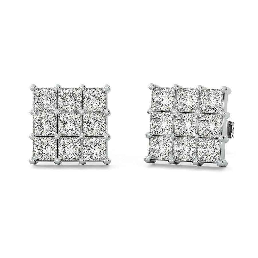 1.25 Ct. T.W. Cluster Stud Earrings - Jewelry Exchange Center