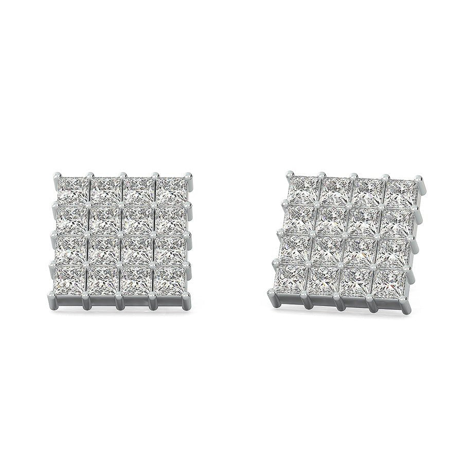 2.00 Ct. T.W. Cluster Stud Earrings - Jewelry Exchange Center