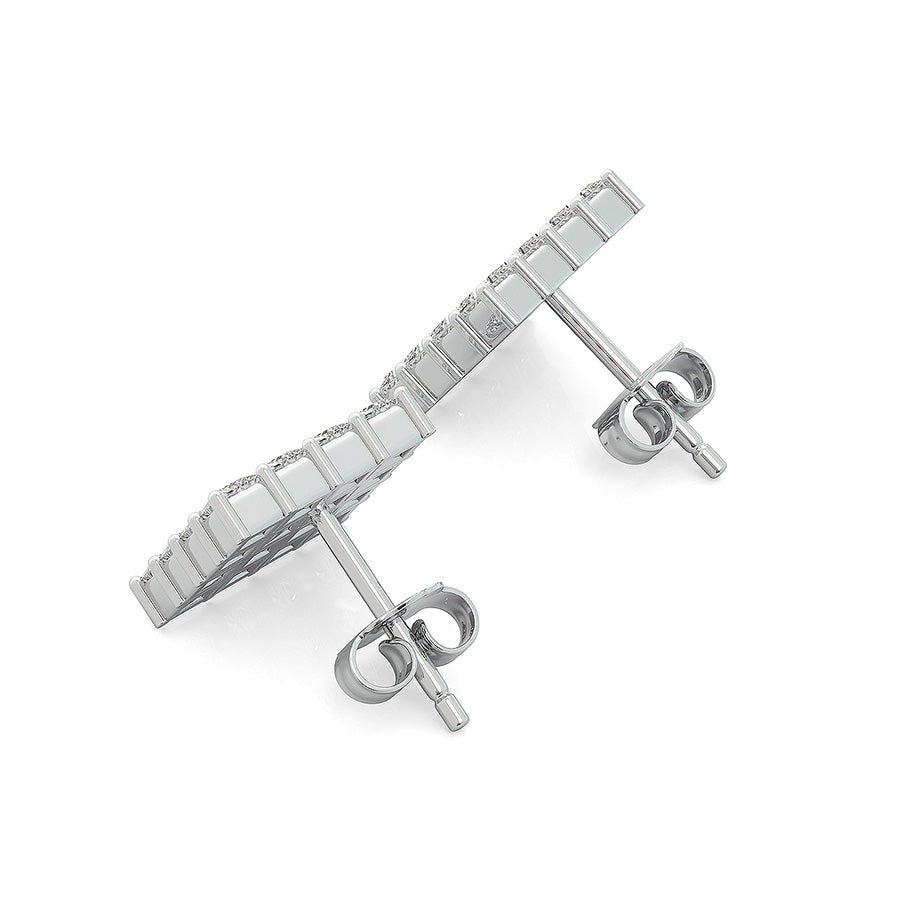 2.00 Ct. T.W. Cluster Stud Earrings - Jewelry Exchange Center