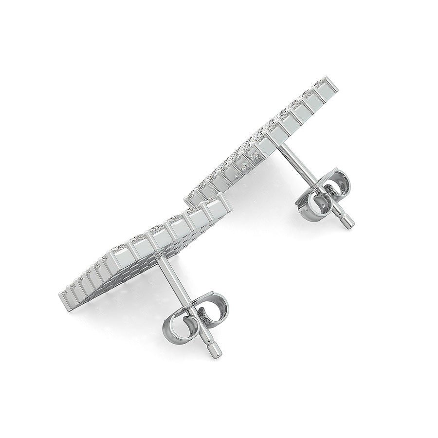 3.00 Ct. T.W. Cluster Stud Earrings - Jewelry Exchange Center