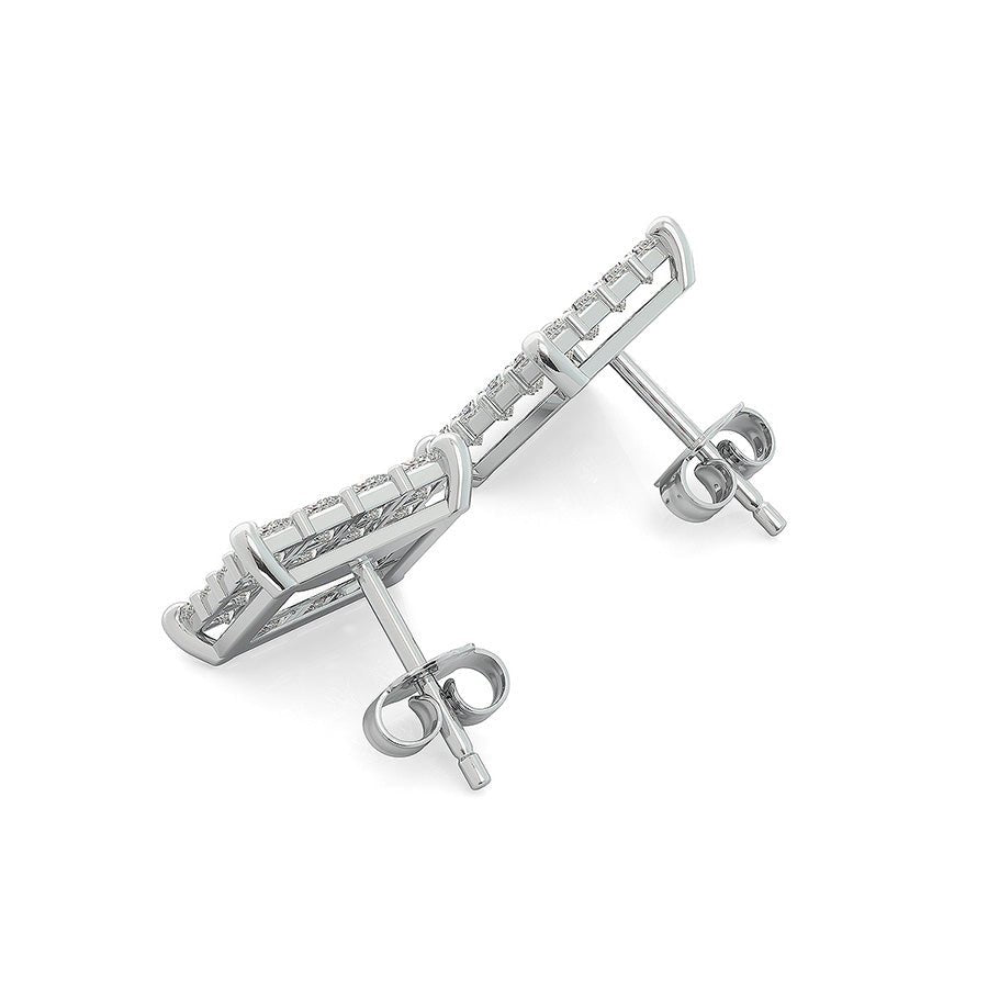 1.50 Ct. T.W. Cluster Stud Earrings - Jewelry Exchange Center
