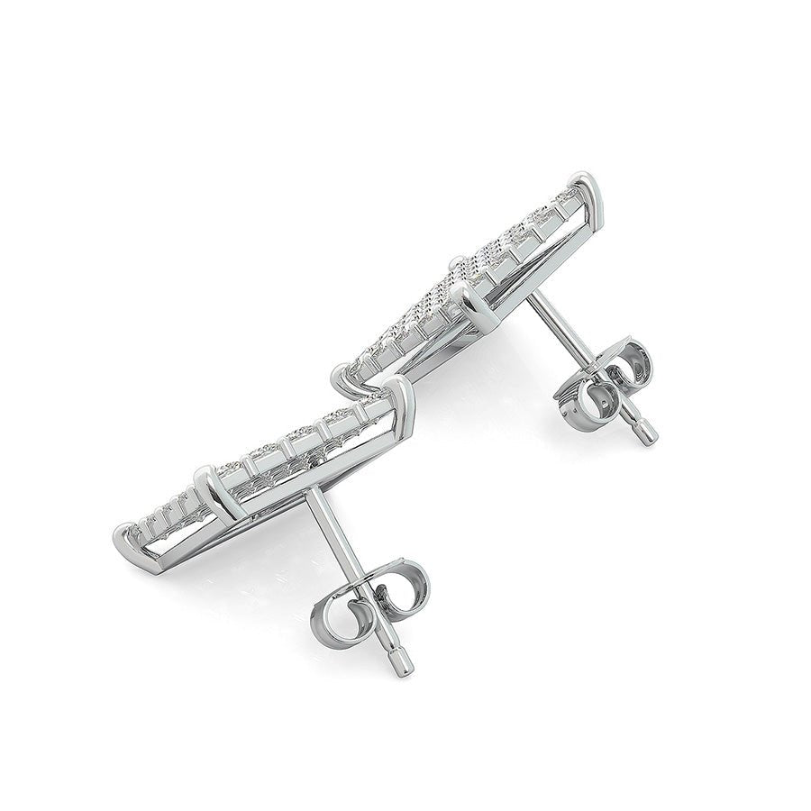 2.00 Ct. T.W. Cluster Stud Earrings - Jewelry Exchange Center