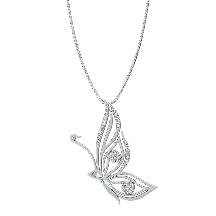 Butterly Side View Pendant - Jewelry Exchange Center