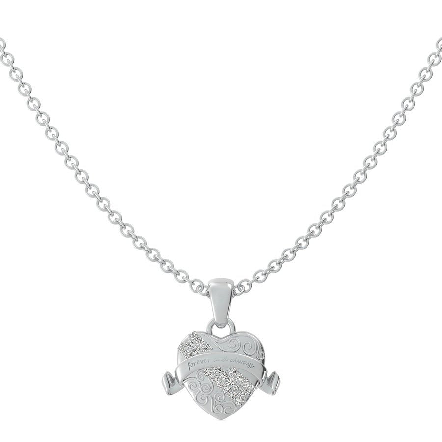 "Forever And Always" Heart Pendant - Jewelry Exchange Center