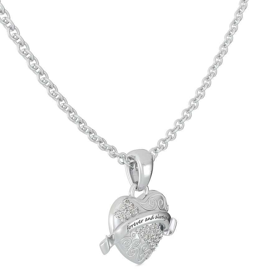 "Forever And Always" Heart Pendant - Jewelry Exchange Center