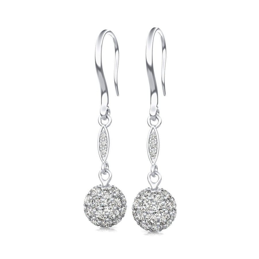 Ball Lever Back Drop Earrings - Jewelry Exchange Center
