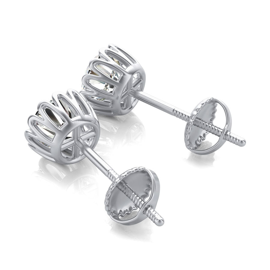 Basket Stud Earrings - Jewelry Exchange Center