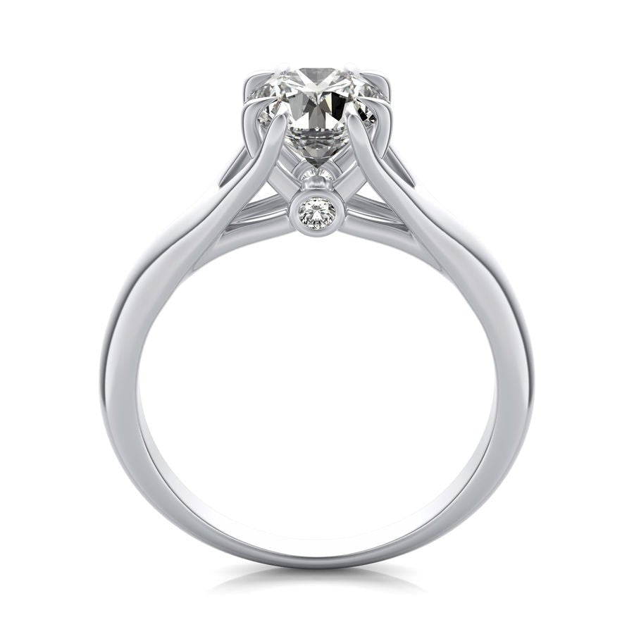 Cathedral Solitaire Engagement Ring - Jewelry Exchange Center