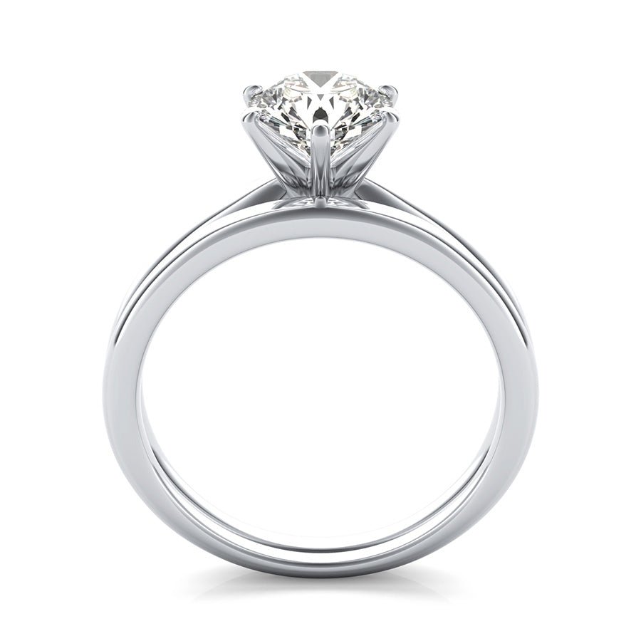 Classic Solitaire Engagement Ring With Matching Band - Jewelry Exchange Center