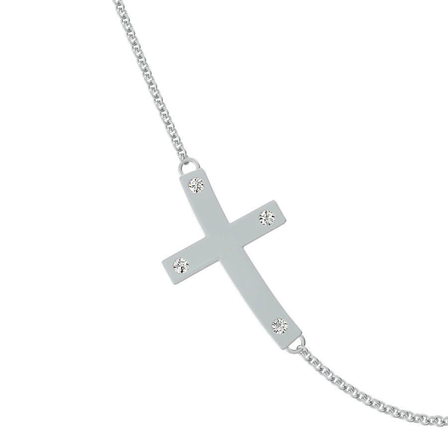 Cross Sideways Pendant - Jewelry Exchange Center