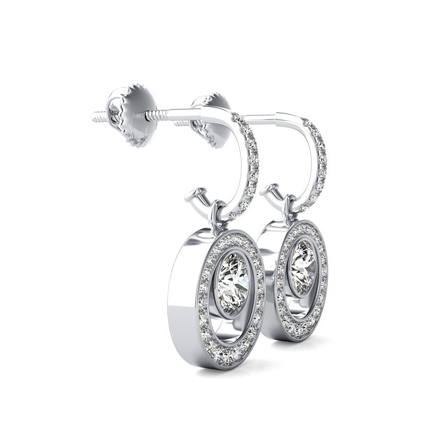 Dangling Bezel Earrings - Jewelry Exchange Center