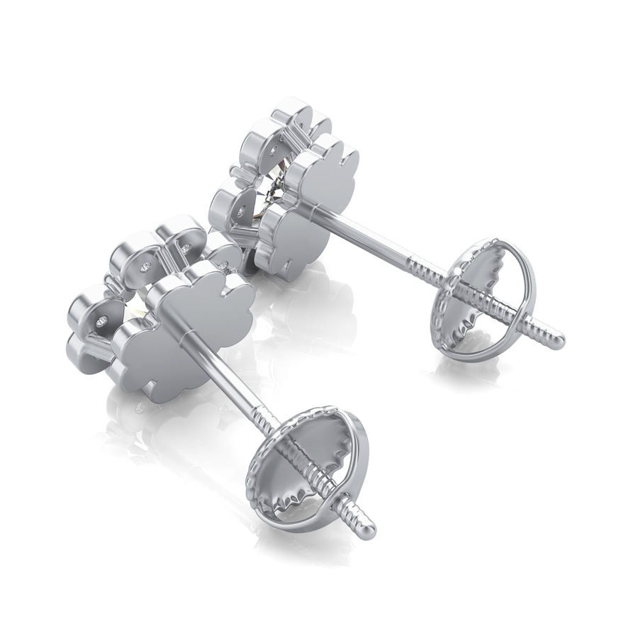 Flower Halo Earrings - Jewelry Exchange Center