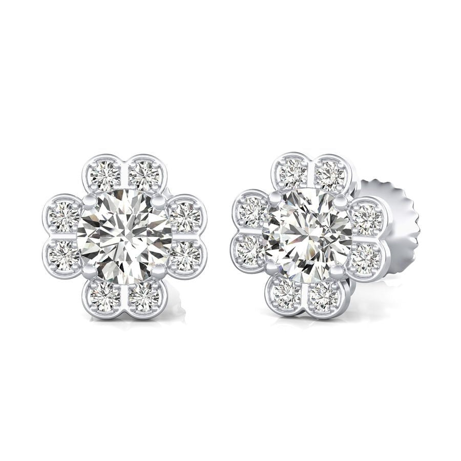 Flower Halo Earrings - Jewelry Exchange Center