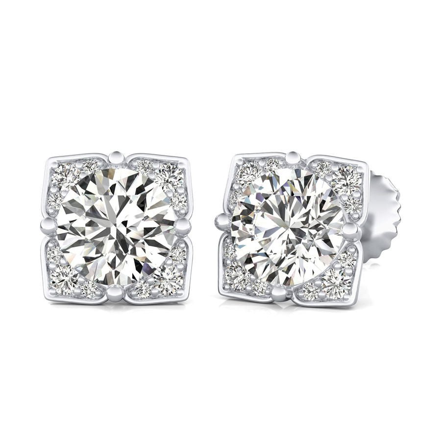 Flower Halo Earrings - Jewelry Exchange Center