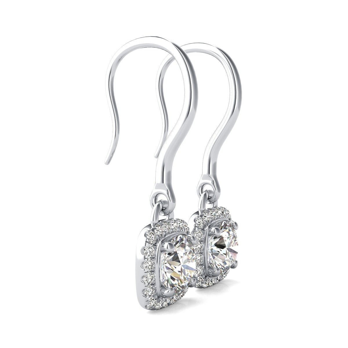 Halo Dangle Earrings - Jewelry Exchange Center