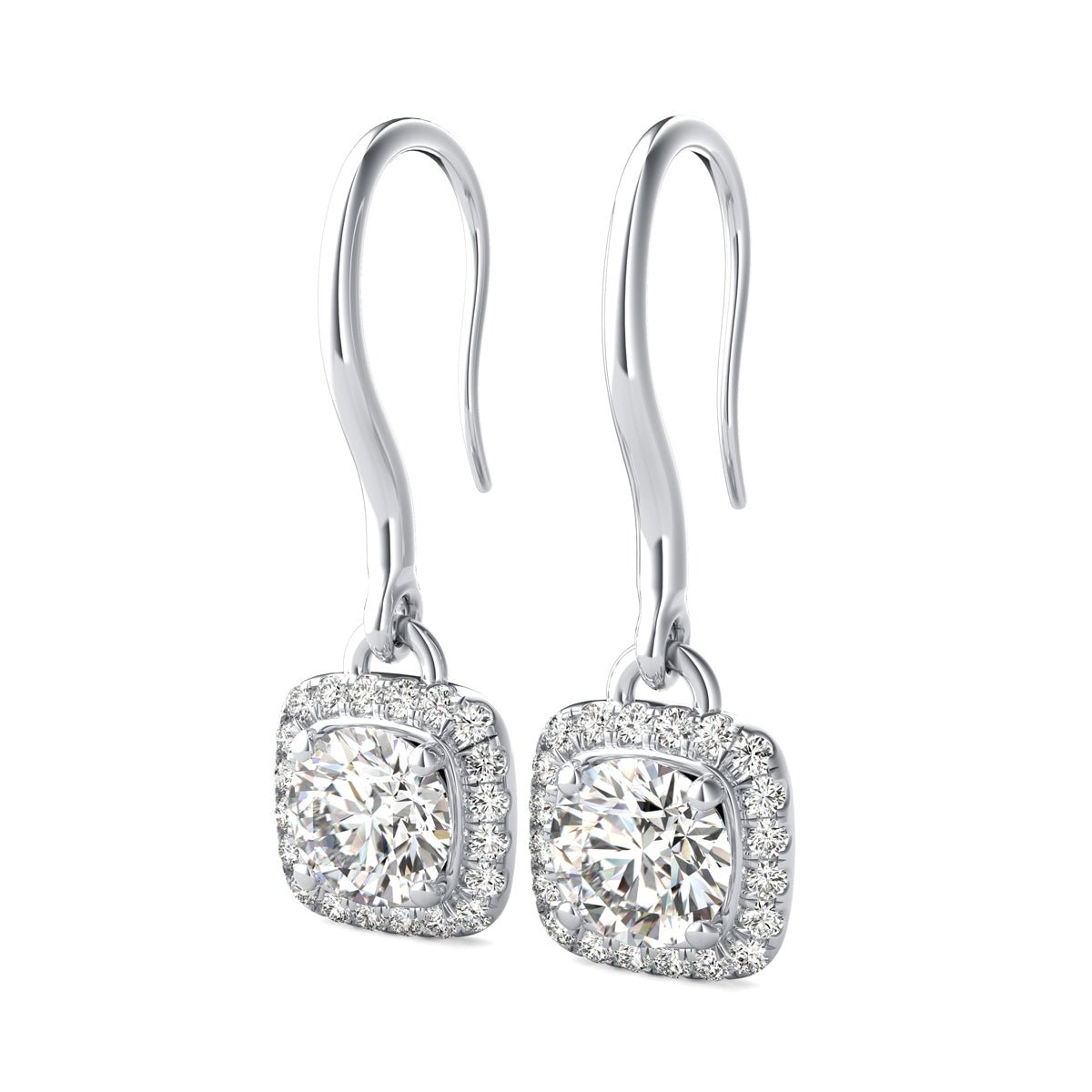 Halo Dangle Earrings - Jewelry Exchange Center