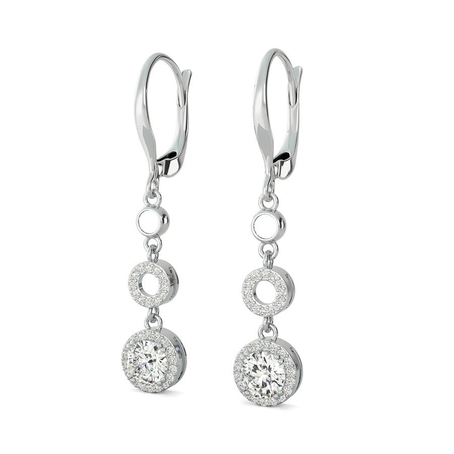 Halo Drop Earrings - Jewelry Exchange Center