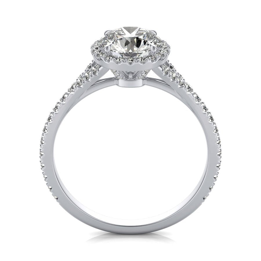 Halo Engagement Ring - Jewelry Exchange Center