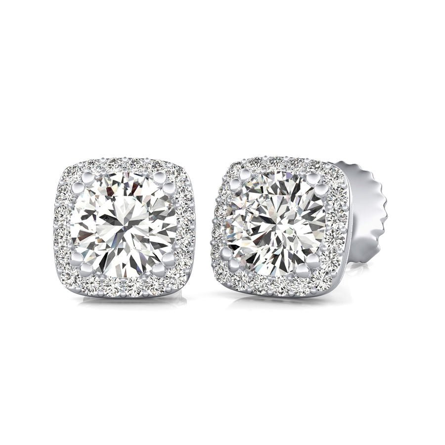 Halo Stud Earrings - Jewelry Exchange Center