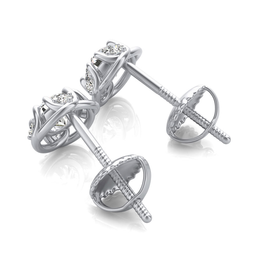 Halo Stud Earrings - Jewelry Exchange Center